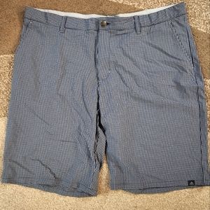 Adidas gray checked casual mens shorts 42
